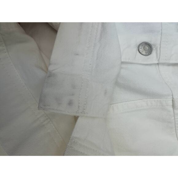 NWT Madewell Tile White Denim Square-Neck Sleeveless Mini Dress Size 4 NL444 - Picture 11 of 13